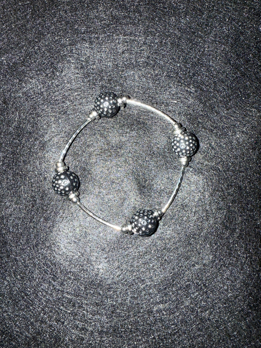 Black & Silver Blessing Bracelet