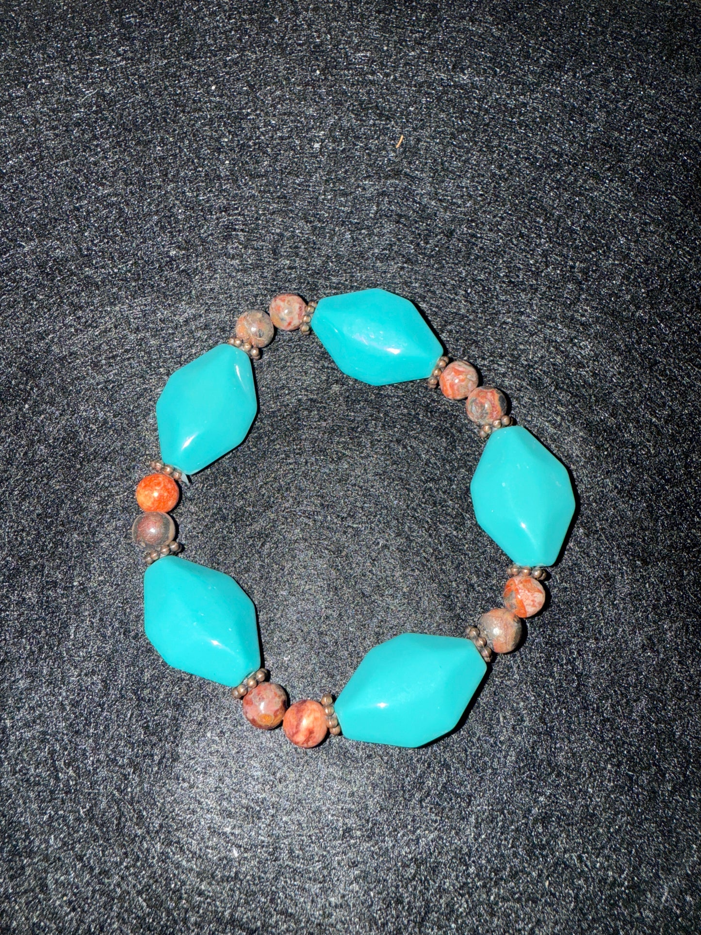 Large Turquoise Nugget blessing bracelet