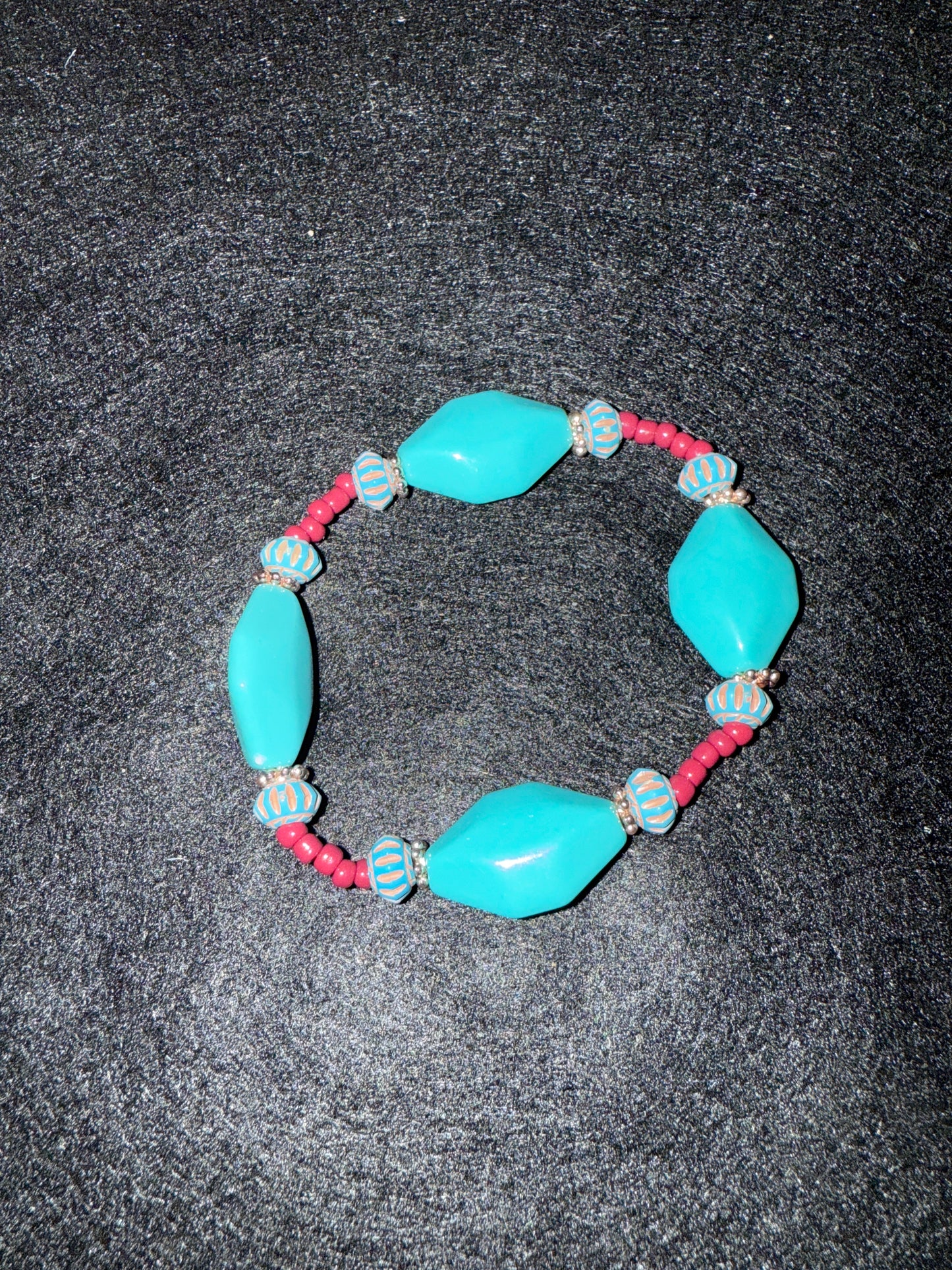 Large Turquoise Nugget blessing bracelet