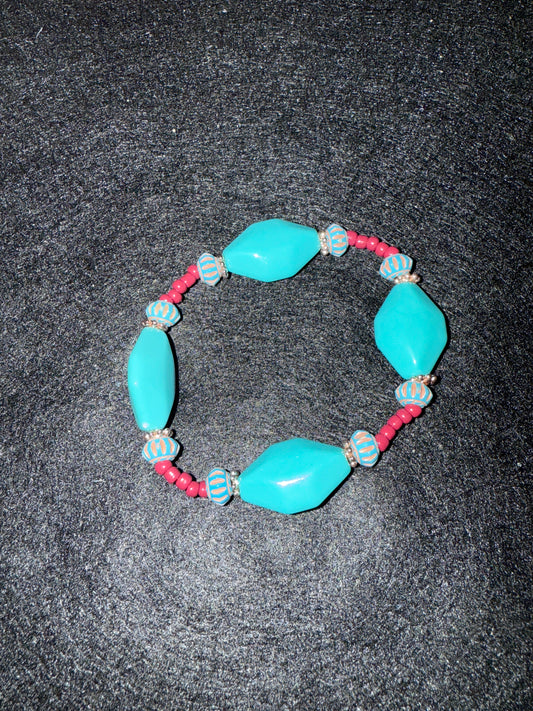 Large Turquoise Nugget blessing bracelet